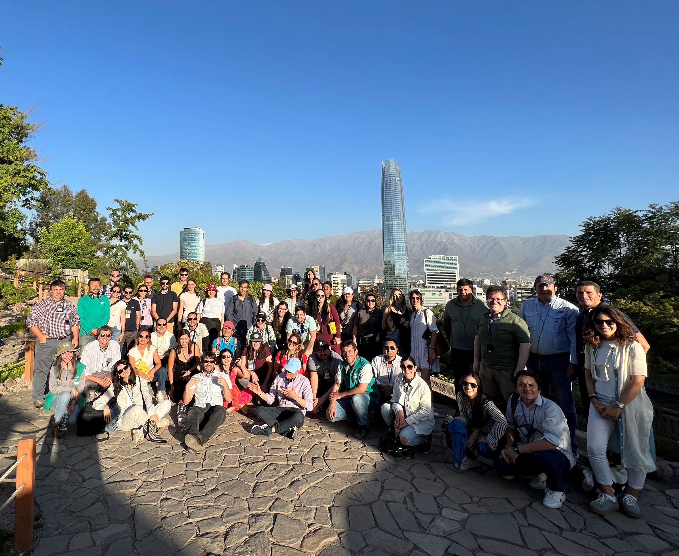 Participants at the Santiago Metropolitan Park