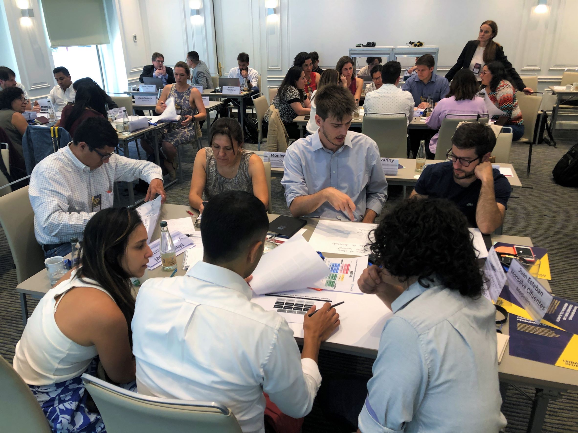 Group breakout sessions during the workshop