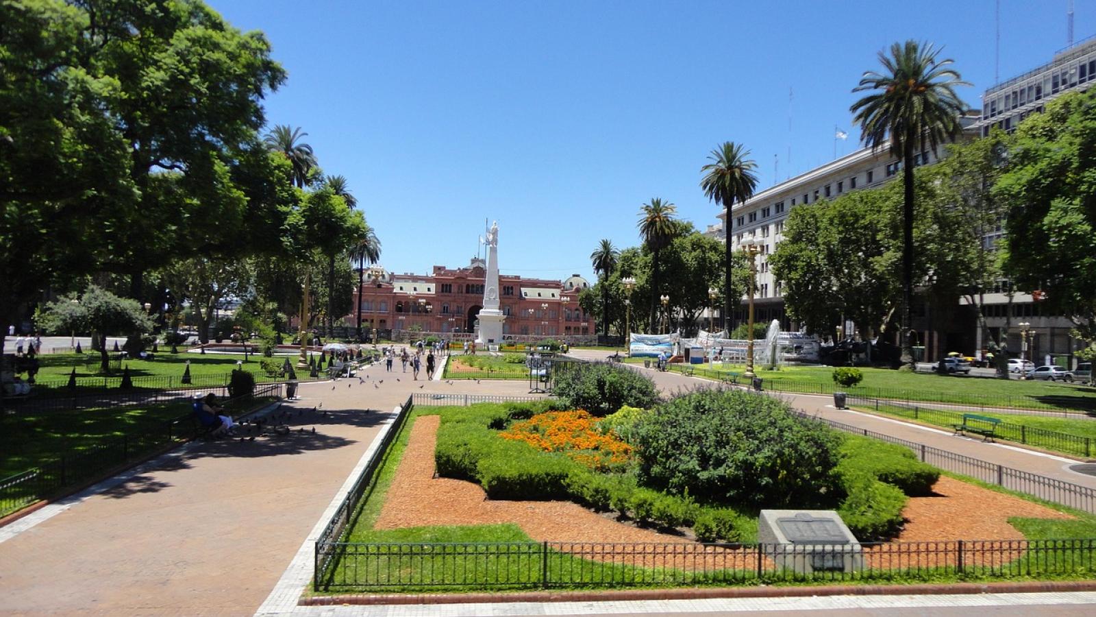 Avenue in Buenos Aires, Argentina