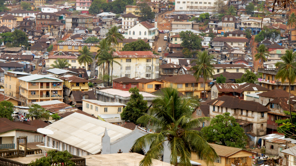 a view of freetown