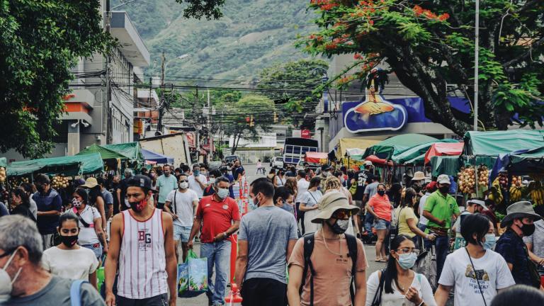 Costa Rica - People Walking on Tree-lined street