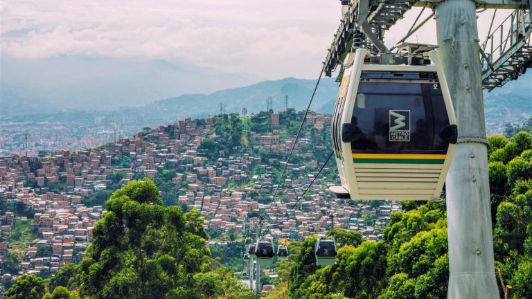 Cable Cars in Medellin, Colombia