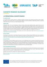 climate finance glossary