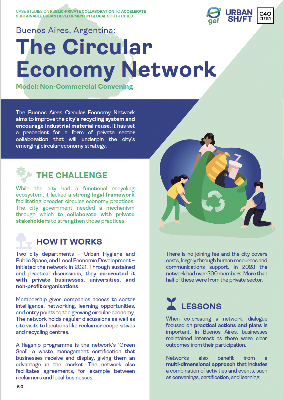 Buenos Aires, Argentina: Circular Economy Network | UrbanShift