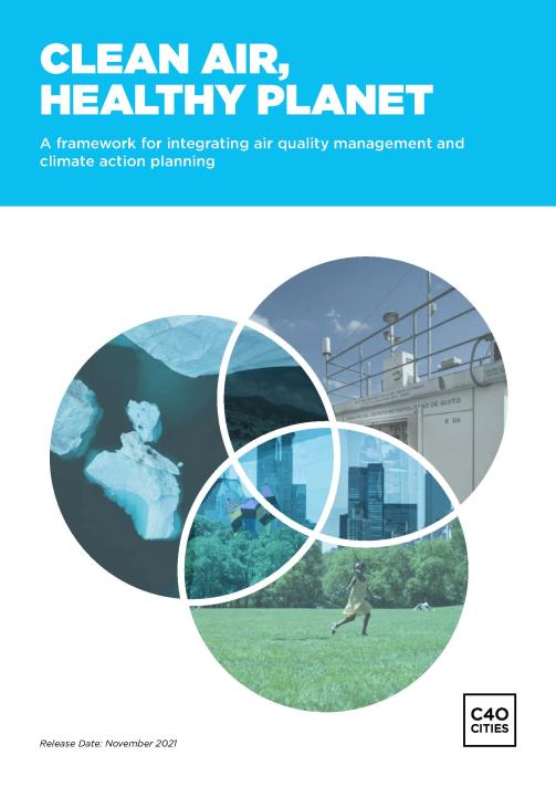 C40 report cover on Clean Air