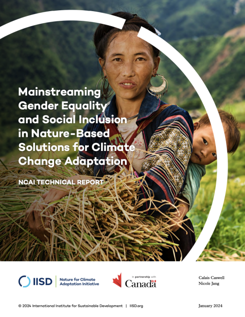 Mainstreaming Gender Equality and Social Inclusion in Nature-Based Solutions for Climate Change Adaptation